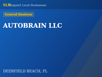 AUTOBRAIN LLC — General Business in DEERFIELD BEACH, FL