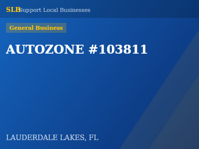 AUTOZONE #103811 — General Business in LAUDERDALE LAKES, FL