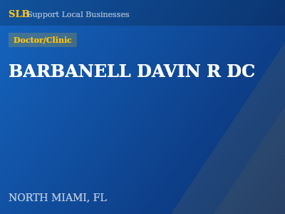 BARBANELL DAVIN R DC — Doctor/Clinic in NORTH MIAMI, FL