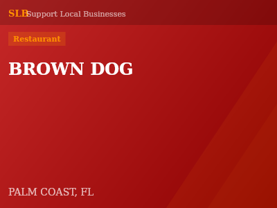 BROWN DOG — Restaurant in PALM COAST, FL