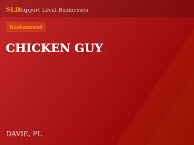CHICKEN GUY — Restaurant in DAVIE, FL