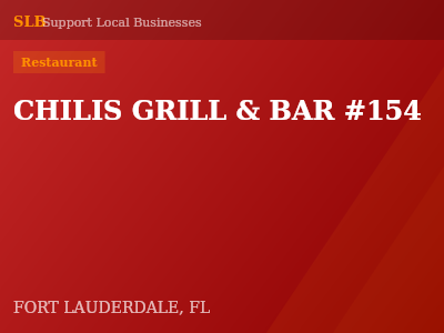 CHILIS GRILL & BAR #154 — Restaurant in FORT LAUDERDALE, FL
