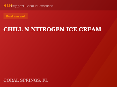 CHILL N NITROGEN ICE CREAM — Restaurant in CORAL SPRINGS, FL