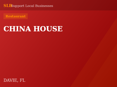 CHINA HOUSE — Restaurant in DAVIE, FL