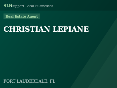 CHRISTIAN LEPIANE — Real Estate Agent in FORT LAUDERDALE, FL