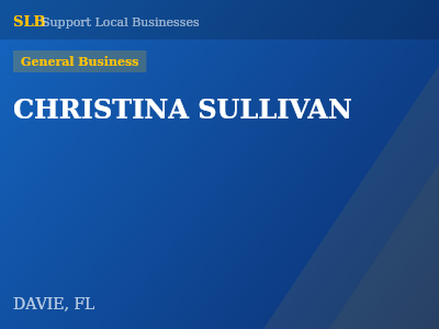CHRISTINA SULLIVAN — General Business in DAVIE, FL