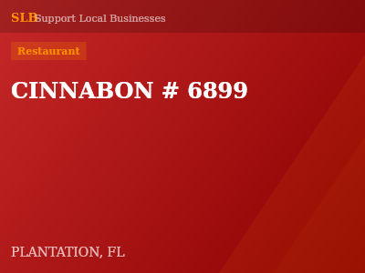CINNABON # 6899 — Restaurant in PLANTATION, FL