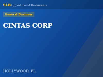 CINTAS CORP — General Business in HOLLYWOOD, FL