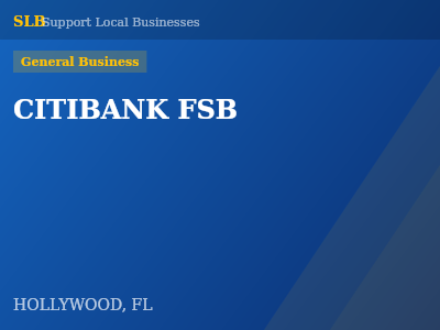 CITIBANK FSB — General Business in HOLLYWOOD, FL