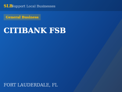 CITIBANK FSB — General Business in FORT LAUDERDALE, FL
