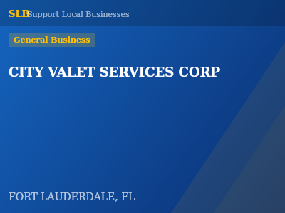 CITY VALET SERVICES CORP — General Business in FORT LAUDERDALE, FL