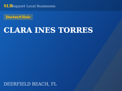 CLARA INES TORRES — Doctor/Clinic in DEERFIELD BEACH, FL