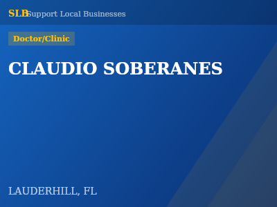 CLAUDIO SOBERANES — Doctor/Clinic in LAUDERHILL, FL
