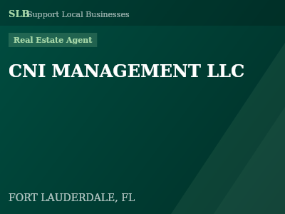 CNI MANAGEMENT LLC — Real Estate Agent in FORT LAUDERDALE, FL