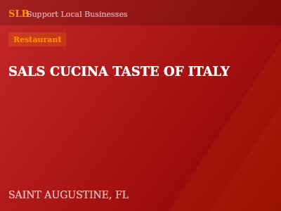 SALS CUCINA TASTE OF ITALY — Restaurant in SAINT AUGUSTINE, FL
