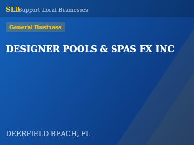 DESIGNER POOLS & SPAS FX INC — General Business in DEERFIELD BEACH, FL