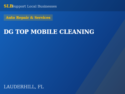 DG TOP MOBILE CLEANING — Auto Repair & Services in LAUDERHILL, FL