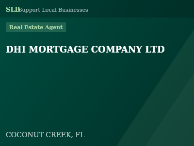 DHI MORTGAGE COMPANY LTD — Real Estate Agent in COCONUT CREEK, FL