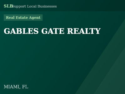 GABLES GATE REALTY — Real Estate Agent in MIAMI, FL
