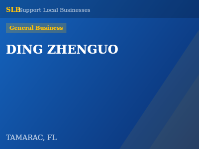 DING ZHENGUO — General Business in TAMARAC, FL