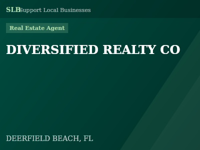 DIVERSIFIED REALTY CO — Real Estate Agent in DEERFIELD BEACH, FL