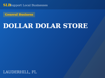 DOLLAR DOLAR STORE — General Business in LAUDERHILL, FL