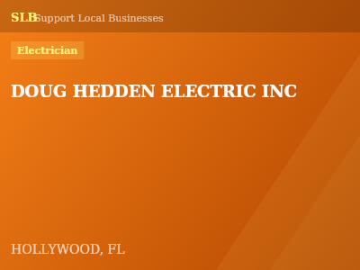 DOUG HEDDEN ELECTRIC INC — Electrician in HOLLYWOOD, FL