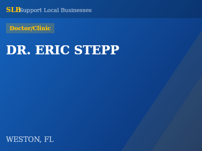 DR. ERIC STEPP — Doctor/Clinic in WESTON, FL