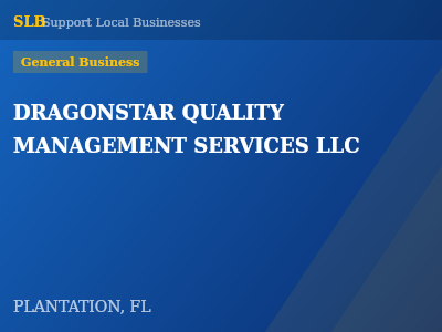DRAGONSTAR QUALITY MANAGEMENT SERVICES LLC — General Business in PLANTATION, FL