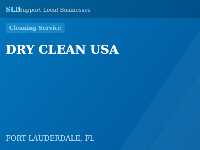 DRY CLEAN USA — Cleaning Service in FORT LAUDERDALE, FL