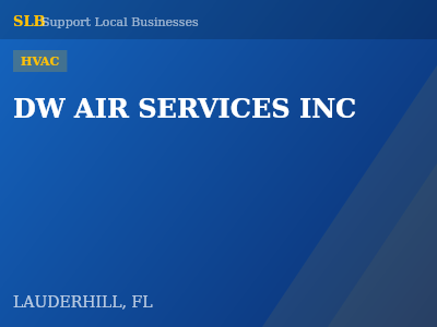 DW AIR SERVICES INC — HVAC in LAUDERHILL, FL