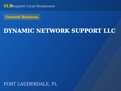 DYNAMIC NETWORK SUPPORT LLC — General Business in FORT LAUDERDALE, FL