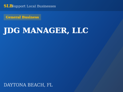 JDG MANAGER, LLC — General Business in DAYTONA BEACH, FL