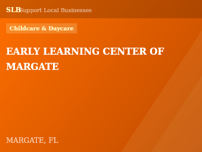 EARLY LEARNING CENTER OF MARGATE — Childcare & Daycare in MARGATE, FL