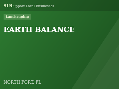 EARTH BALANCE — Landscaping in NORTH PORT, FL