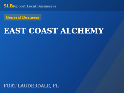 EAST COAST ALCHEMY — General Business in FORT LAUDERDALE, FL