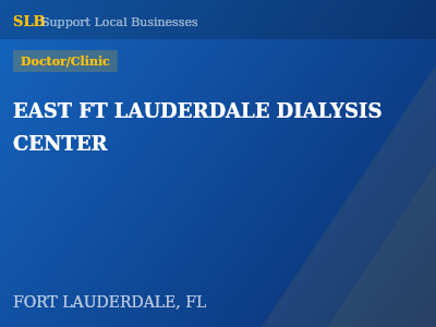 EAST FT LAUDERDALE DIALYSIS CENTER — Doctor/Clinic in FORT LAUDERDALE, FL