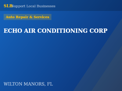 ECHO AIR CONDITIONING CORP — Auto Repair & Services in WILTON MANORS, FL