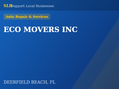 ECO MOVERS INC — Auto Repair & Services in DEERFIELD BEACH, FL
