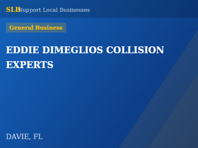 EDDIE DIMEGLIOS COLLISION EXPERTS — General Business in DAVIE, FL