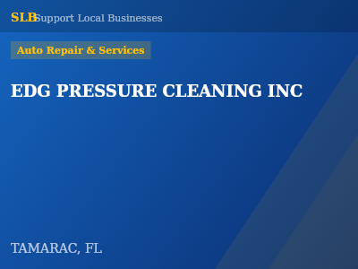 EDG PRESSURE CLEANING INC — Auto Repair & Services in TAMARAC, FL