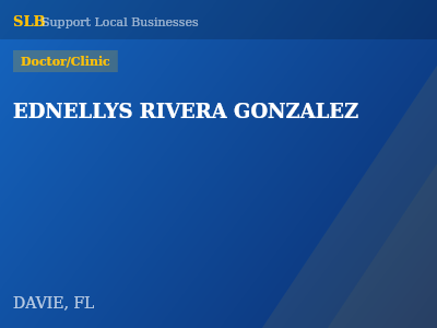EDNELLYS RIVERA GONZALEZ — Doctor/Clinic in DAVIE, FL