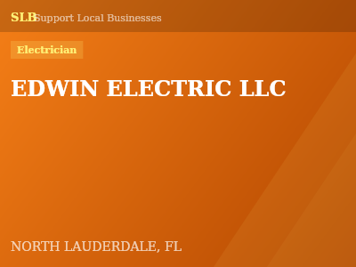 EDWIN ELECTRIC LLC — Electrician in NORTH LAUDERDALE, FL