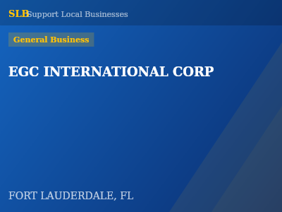 EGC INTERNATIONAL CORP — General Business in FORT LAUDERDALE, FL