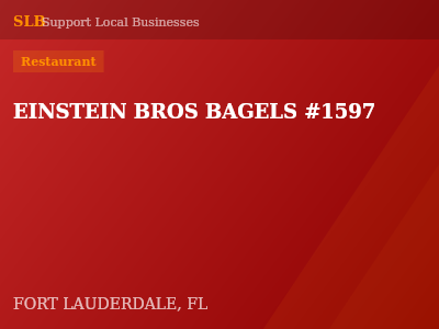 EINSTEIN BROS BAGELS #1597 — Restaurant in FORT LAUDERDALE, FL