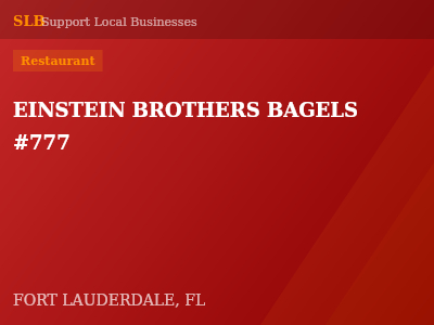 EINSTEIN BROTHERS BAGELS #777 — Restaurant in FORT LAUDERDALE, FL