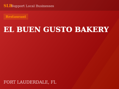 EL BUEN GUSTO BAKERY — Restaurant in FORT LAUDERDALE, FL