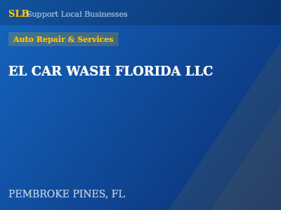 EL CAR WASH FLORIDA LLC — Auto Repair & Services in PEMBROKE PINES, FL