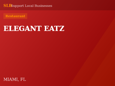 ELEGANT EATZ — Restaurant in MIAMI, FL