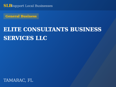 ELITE CONSULTANTS BUSINESS SERVICES LLC — General Business in TAMARAC, FL